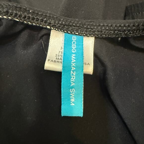 BCBGMaxazria Swim 10 deep plunge halter one piece swimsuit SW2 2989 - Picture 9 of 11